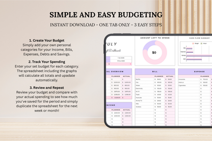Household Monthly Budget Planner